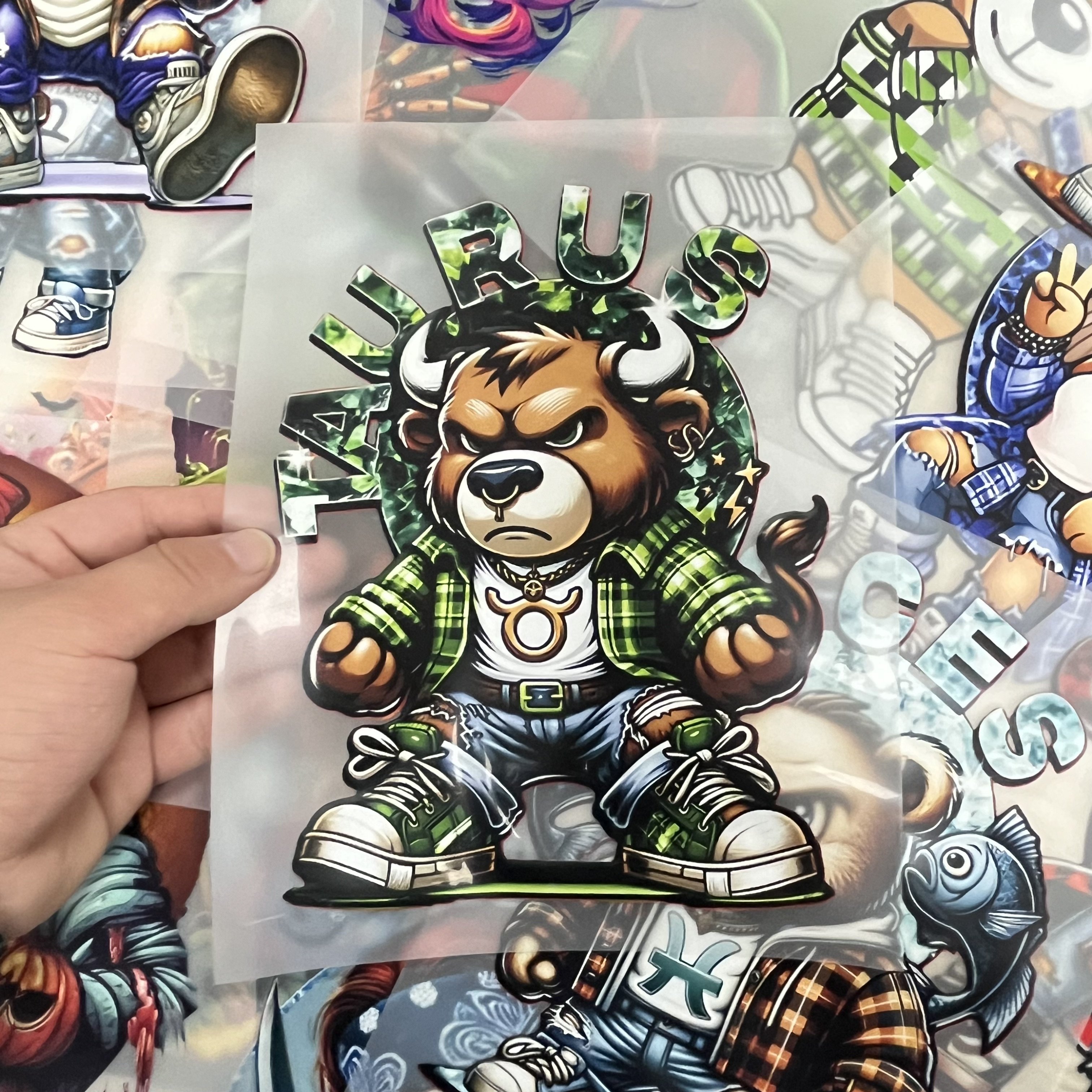 Custom Design Iron Plastisol Offset DTF Heat Transfers Vinyl Screen Prints for Clothing Heat Transfer Printing