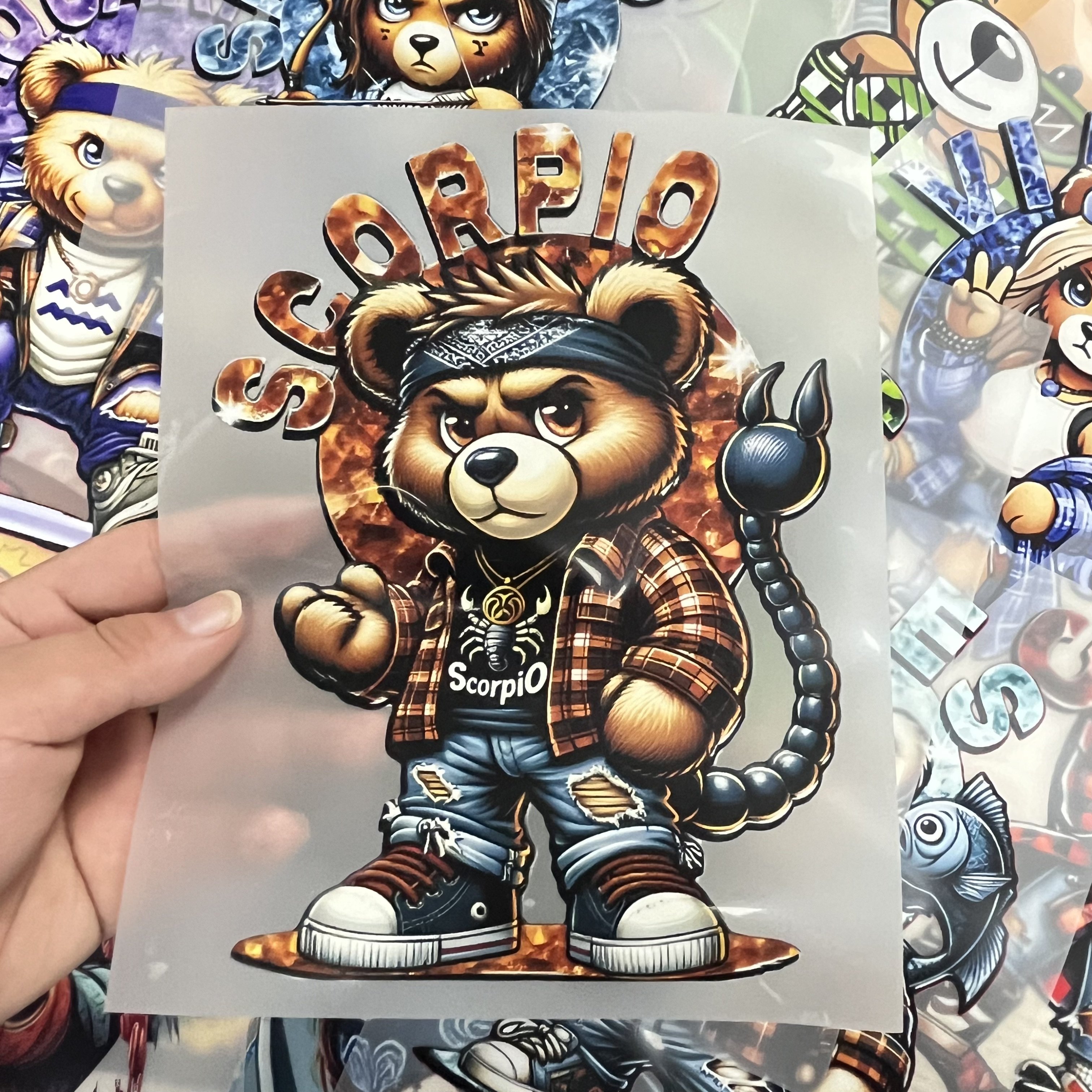 Custom Design Iron Plastisol Offset DTF Heat Transfers Vinyl Screen Prints for Clothing Heat Transfer Printing