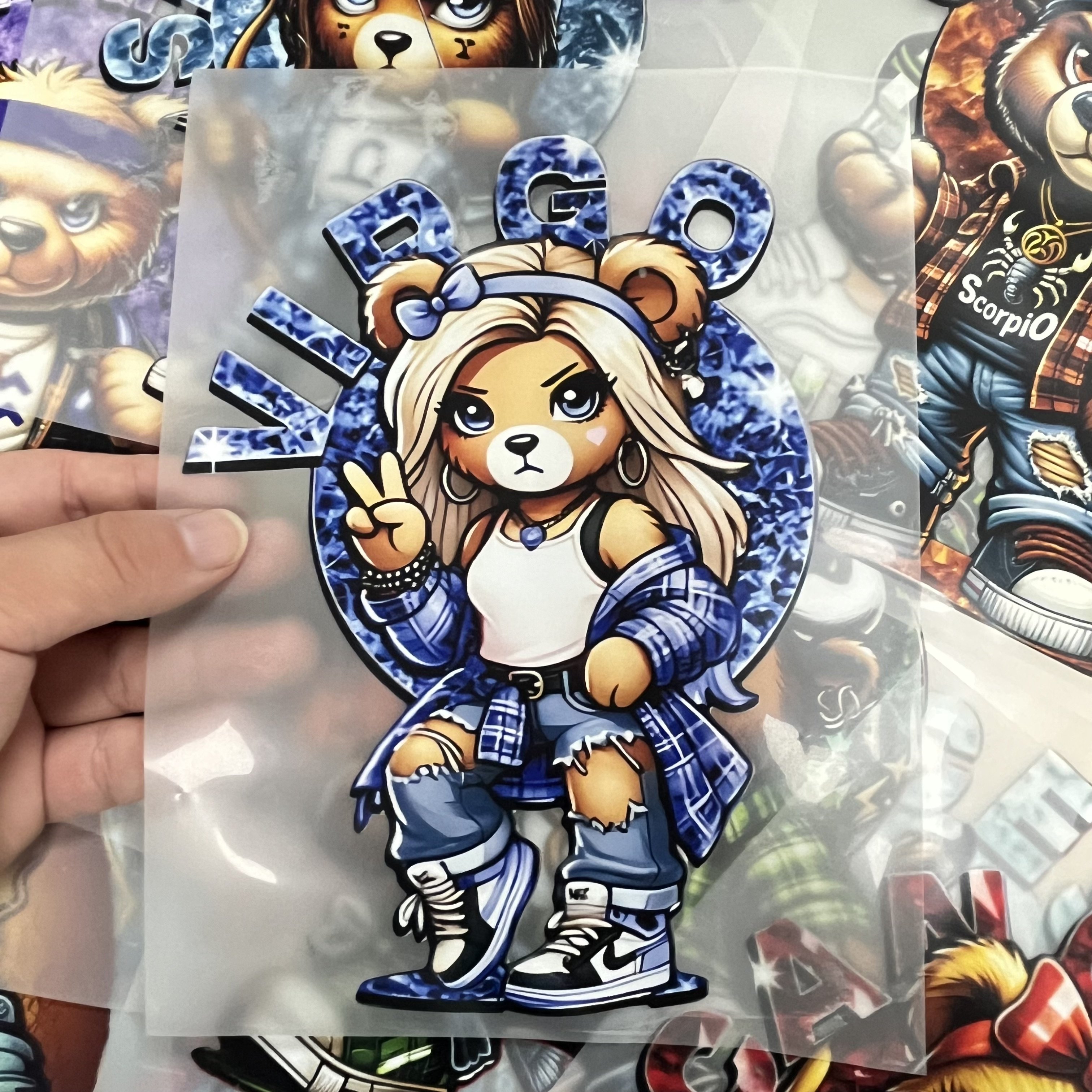 Custom Design Iron Plastisol Offset DTF Heat Transfers Vinyl Screen Prints for Clothing Heat Transfer Printing