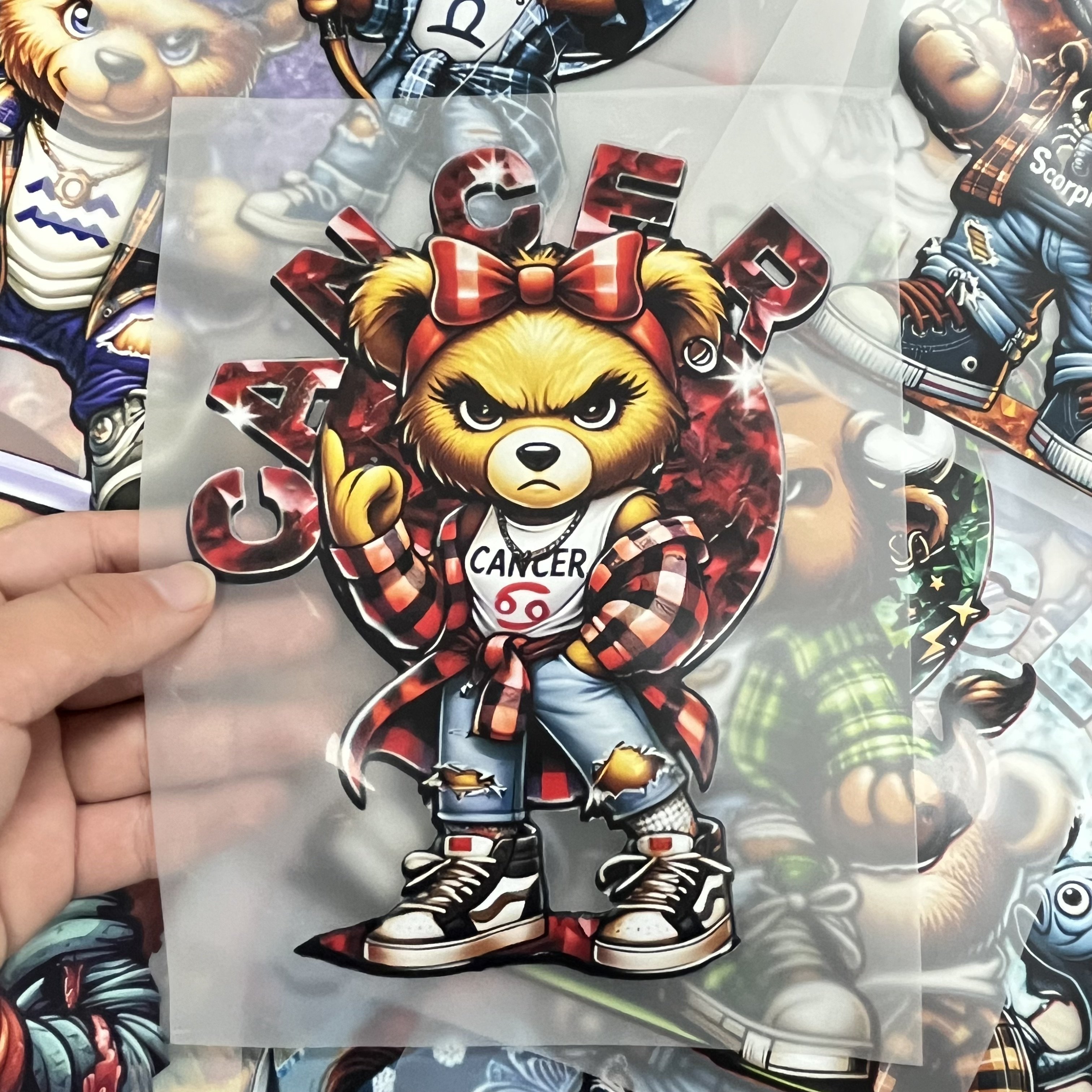 Custom Design Iron Plastisol Offset DTF Heat Transfers Vinyl Screen Prints for Clothing Heat Transfer Printing