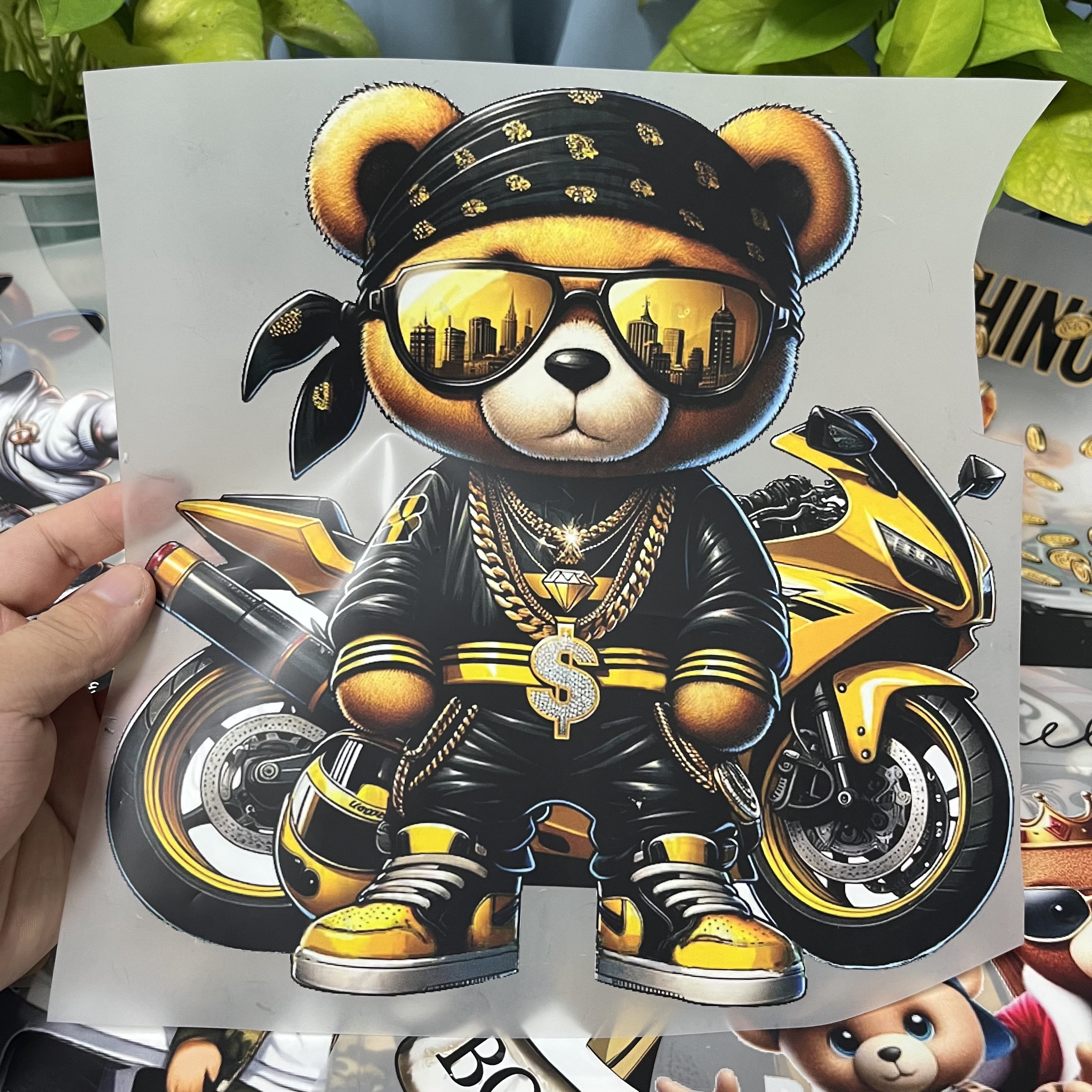 custom DTF heat transfer for t-shirt custom fashion pattern screen print heat transfers heat transfer label for clothing