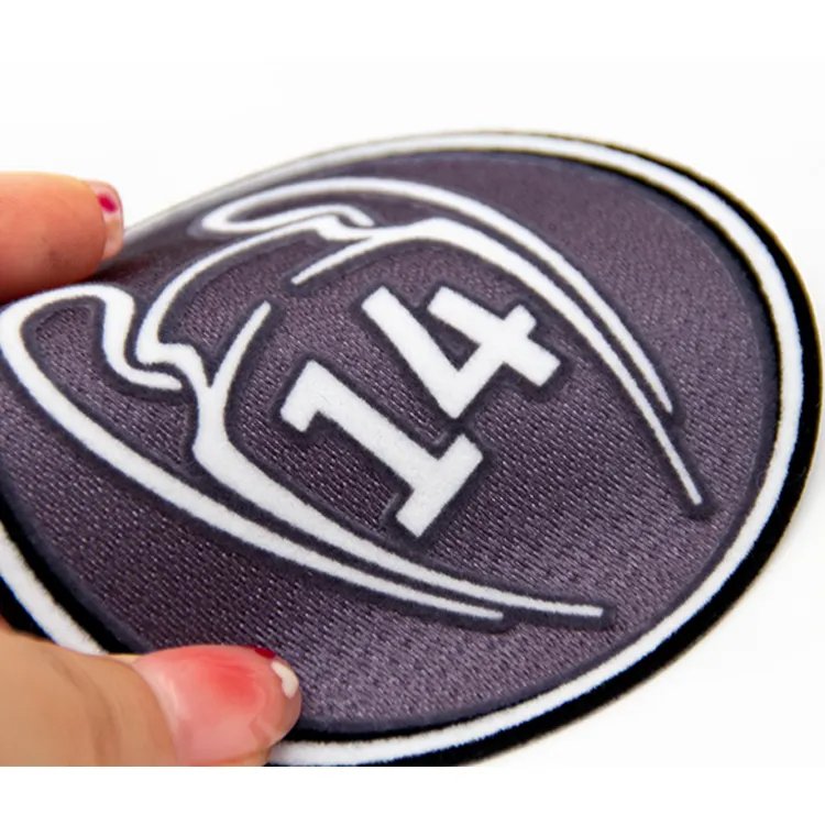 3D Shirts Custom Logo Letter Leather Hat Soccer Letter Patches Iron On Heat Transfer Label Printing