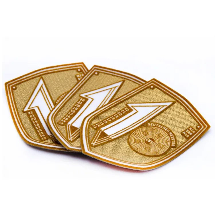 3D Shirts Custom Logo Letter Leather Hat Soccer Letter Patches Iron On Heat Transfer Label Printing