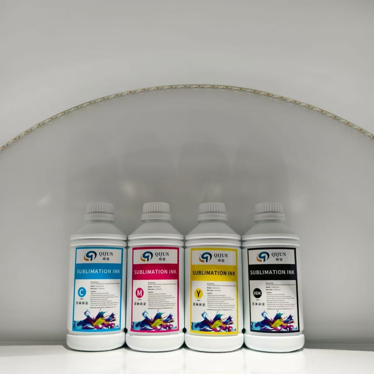 SubliQijun 1000ml dye textile sublimation ink for sublimation printer i3200 xp600 dx5