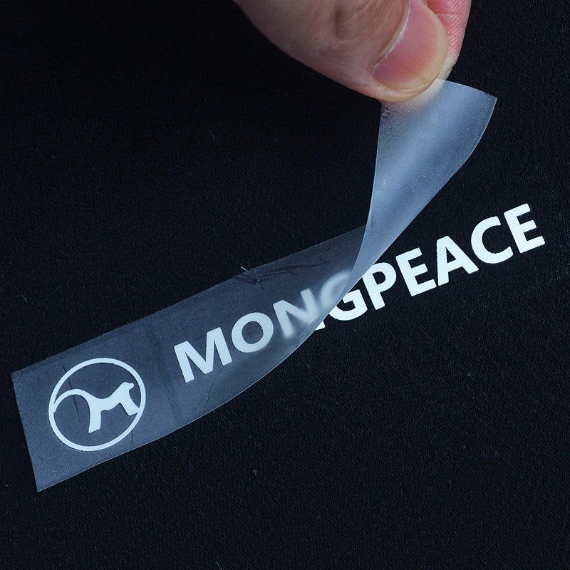Hot sales Custom Brand Name Clothes Heat Press Neck Size Printing Logo Iron On Garment Dtf Heat Transfer Printing Stickers