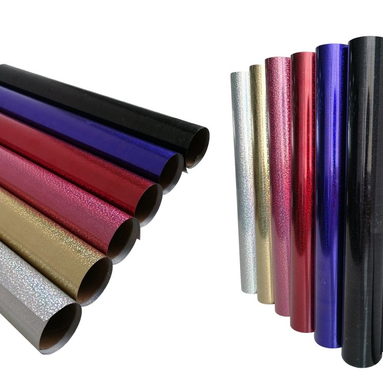 Wholesale Film Rolls Hot Sale Roll Custom Logo Holographic Printing on Clothing Heat Transfer Printing