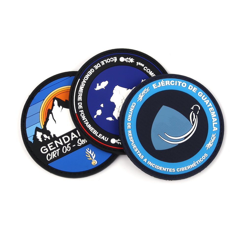 Custom Printed Shape Logo With 3d Silicone Rubber Heat Transfer Label Soft PVC Patch For Organizations Clothing