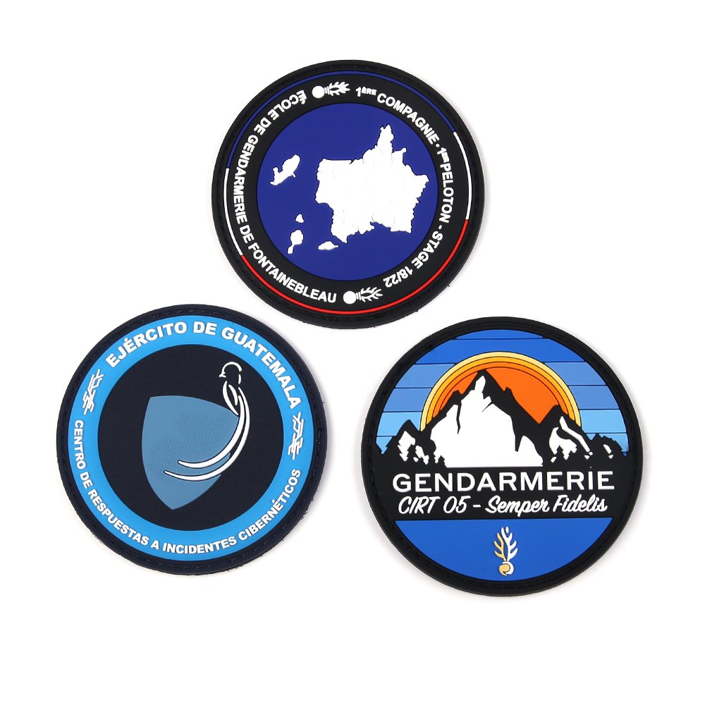 Custom Printed Shape Logo With 3d Silicone Rubber Heat Transfer Label Soft PVC Patch For Organizations Clothing