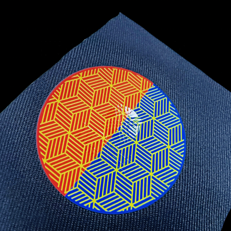 Custom High Density rubber Sticker Custom Logo Maker 3D Raised Heat Transfer Print Silicone Labels for T Shirt