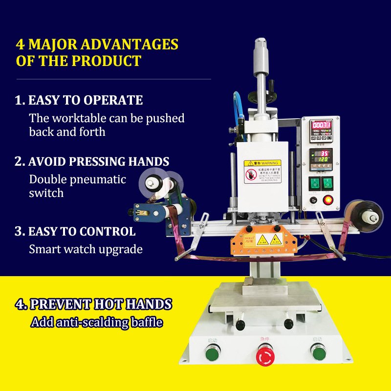 2022 Hot Small Heat Transfer Hot Foil Stamping Machine Book Edge Bronzing Machine For Sale Gold foil printing machine