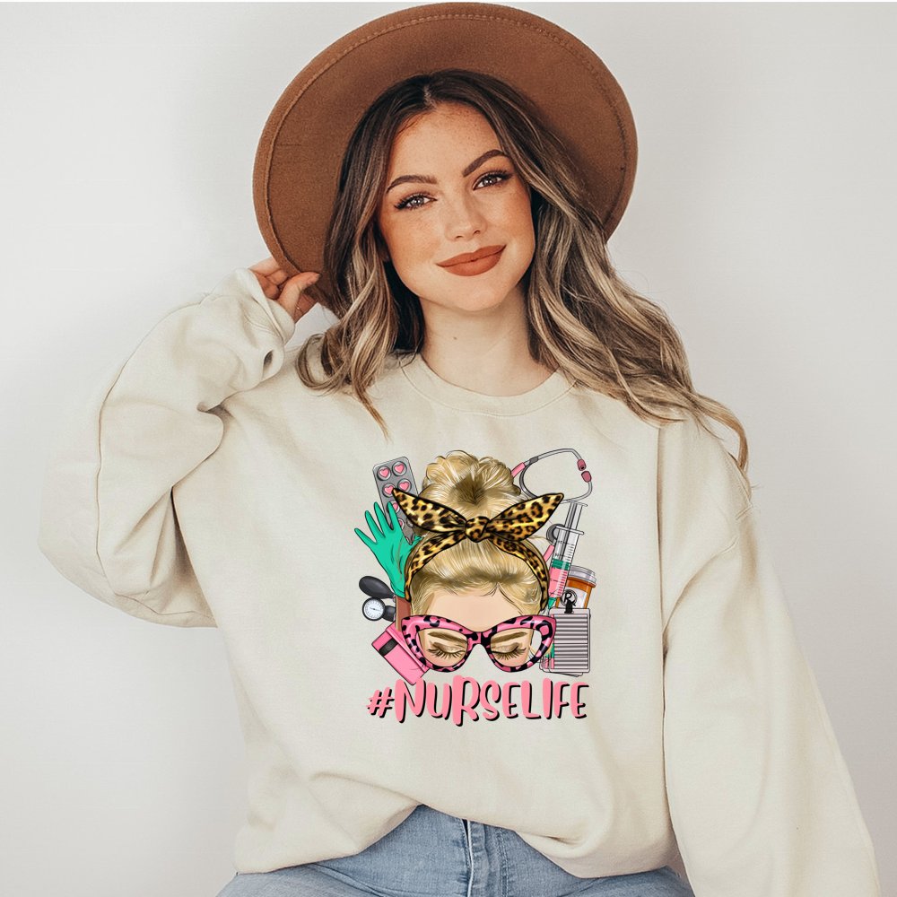 New Fashion Western Nurse CNA Heat Transfer Designs Nurse Life Messy DTF Heat Press Transfers Stickers Decals For Clothes