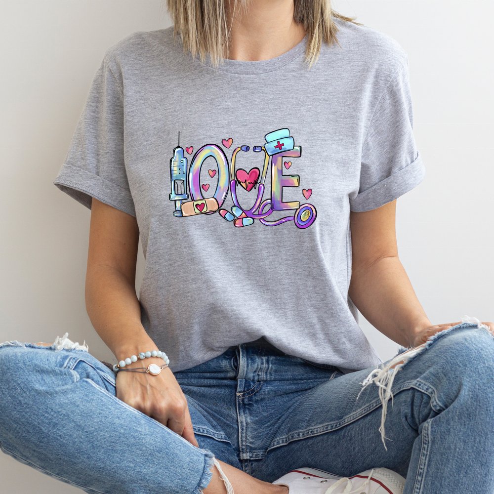 New Fashion Western Nurse CNA Heat Transfer Designs Nurse Life Messy DTF Heat Press Transfers Stickers Decals For Clothes