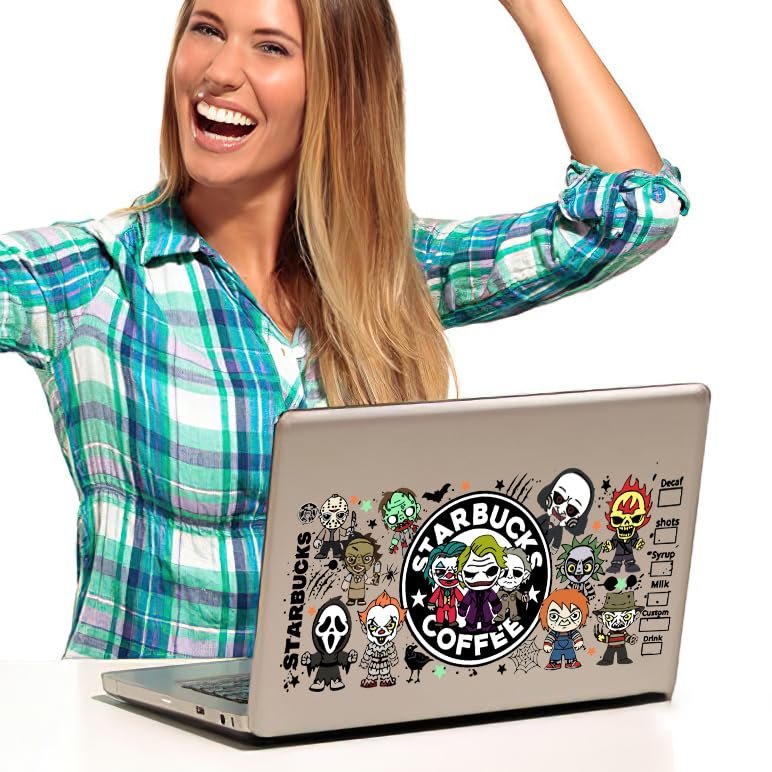 Cartoon UV DTF Cup Wraps Decal Stickers for Glass Heat Transfer Printing Tumbler Cups