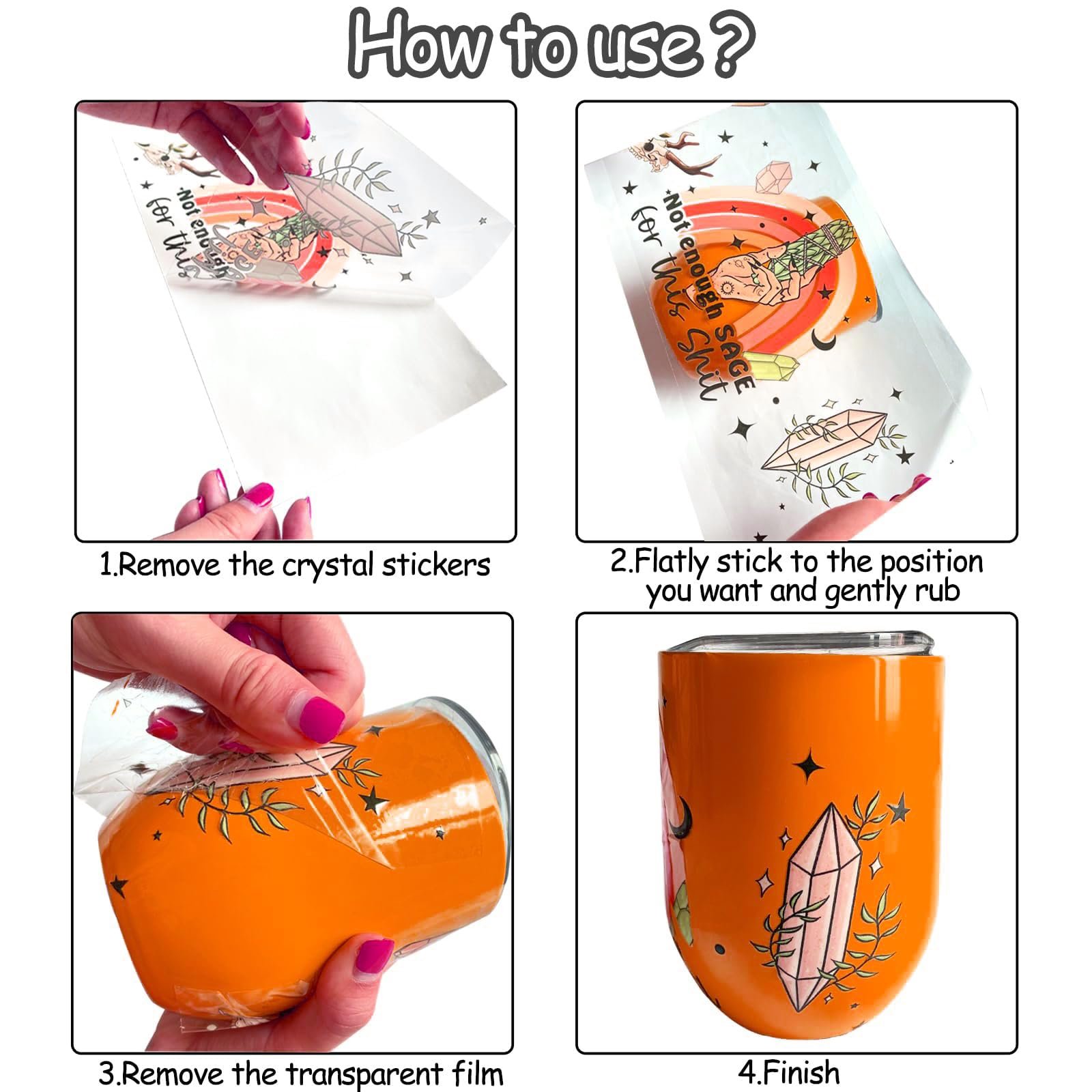 Cartoon UV DTF Cup Wraps Decal Stickers for Glass Heat Transfer Printing Tumbler Cups