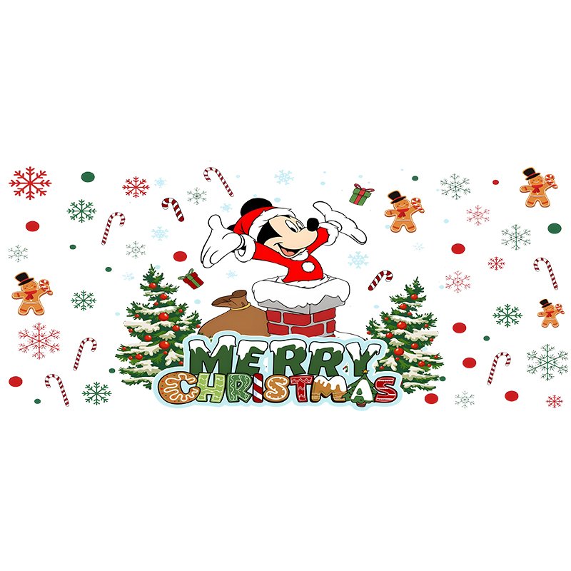 Custom Christmas UV DTF Transfer Paper Soft Film Designs Ready to Press for T-Shirts & Bags Heat Transfer Printing Method