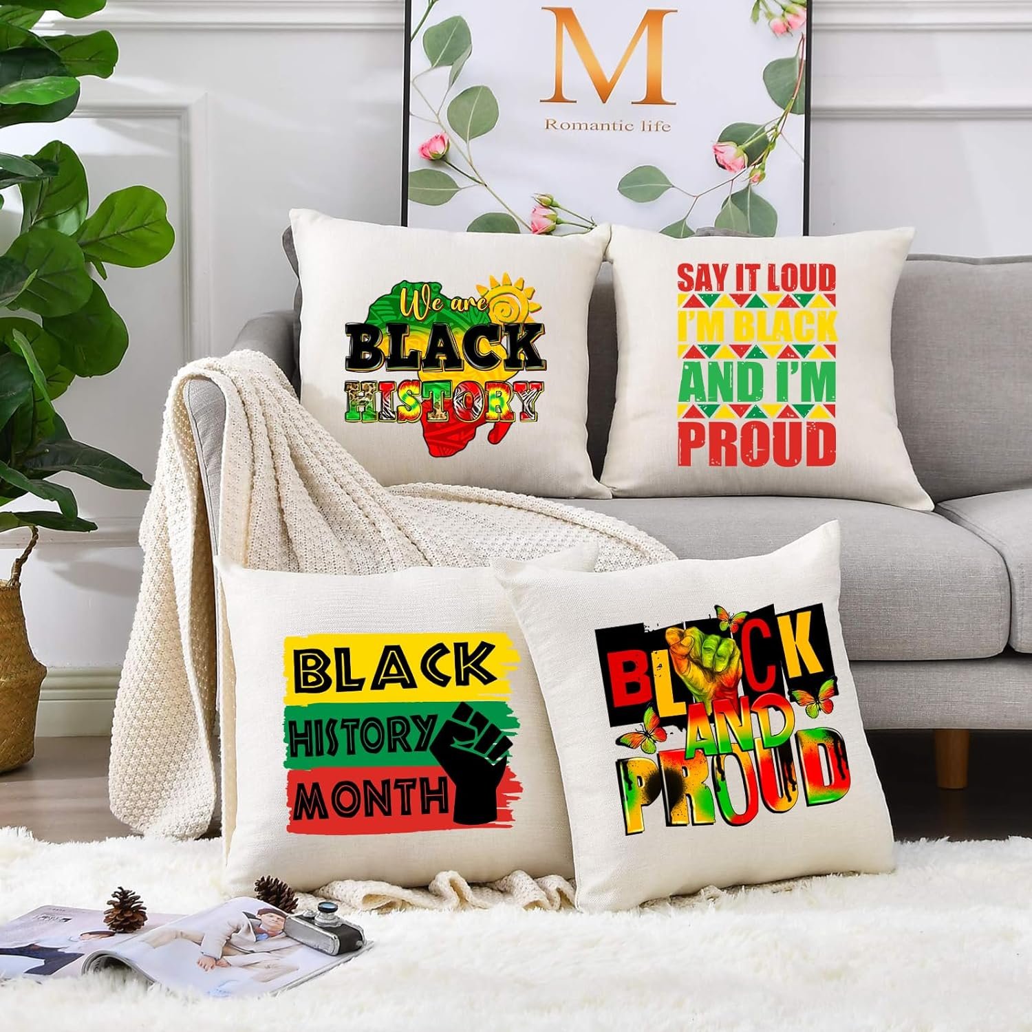 Black History Month Heat Transfers Patches for Clothing Black and Proud Heat Press Vinyl Sticker Washable Decoration Applique