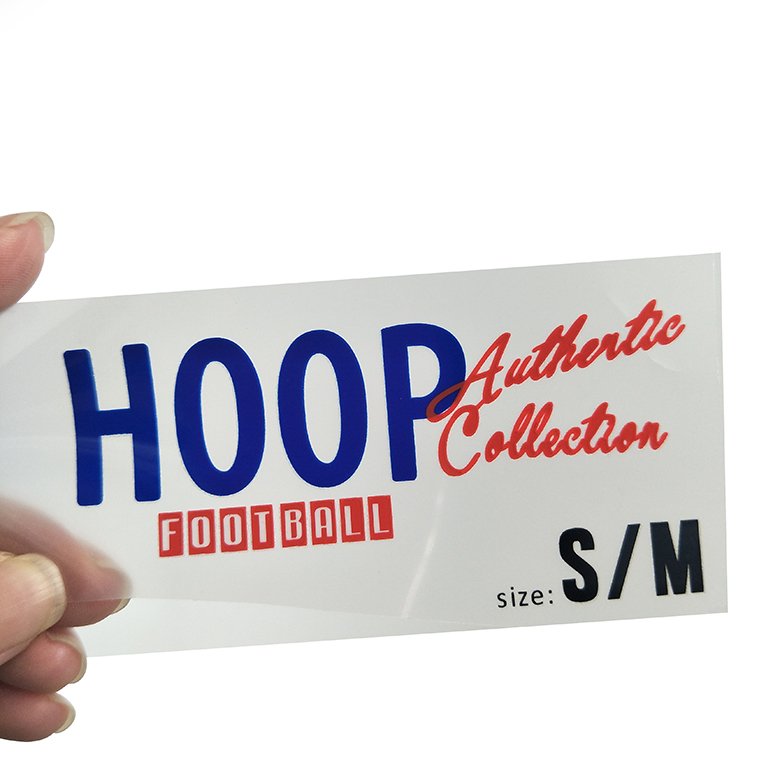Custom logo design heat press decals size label sticker heat transfer care labels neck label heat press custom logo design
