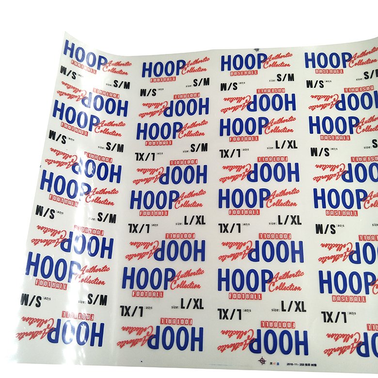 Custom logo design heat press decals size label sticker heat transfer care labels neck label heat press custom logo design