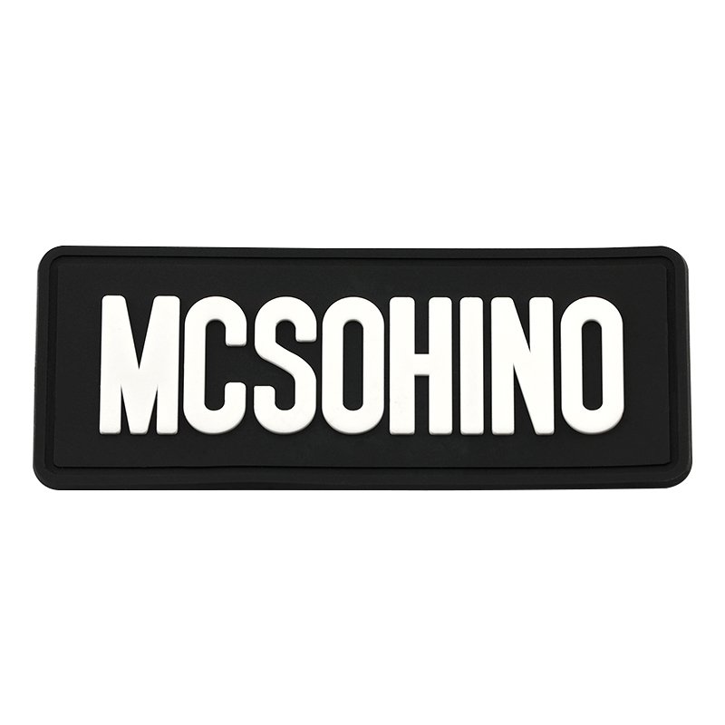 Customized Silicone Rubber Label Eco-Friendly Raised Embossed 3D Logo Soft Pvc Patches For Garment Bag Hats