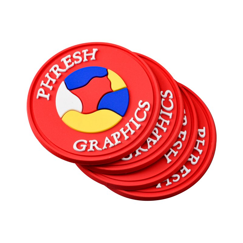 Customized Silicone Rubber Label Eco-Friendly Raised Embossed 3D Logo Soft Pvc Patches For Garment Bag Hats