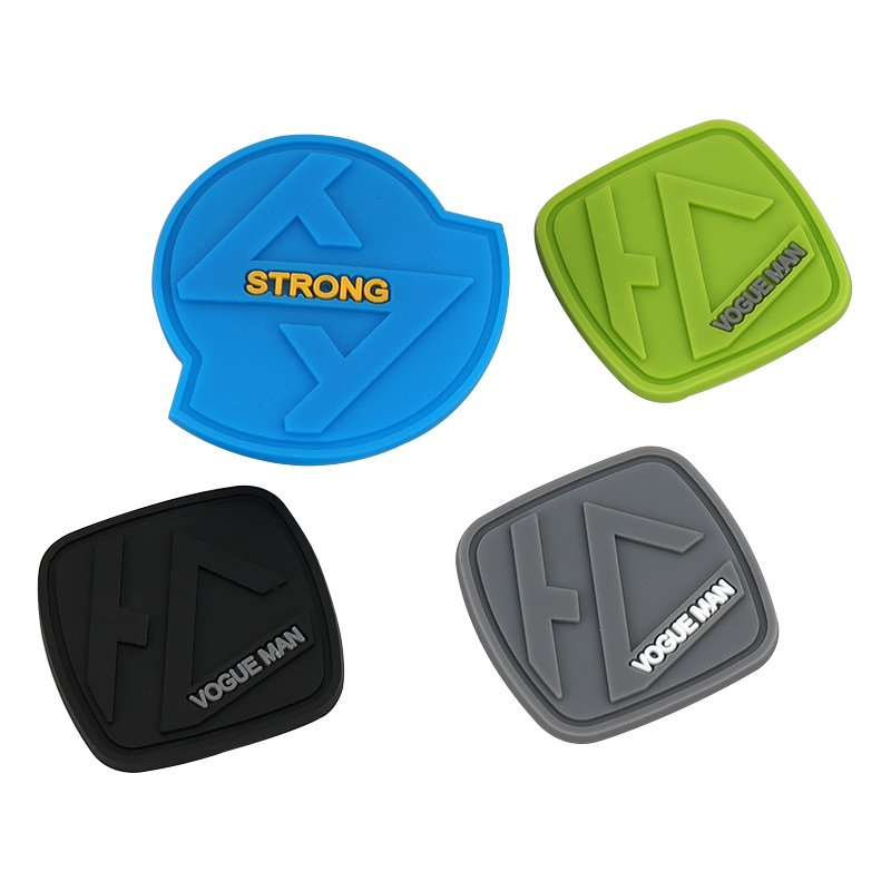 Customized Silicone Rubber Label Eco-Friendly Raised Embossed 3D Logo Soft Pvc Patches For Garment Bag Hats