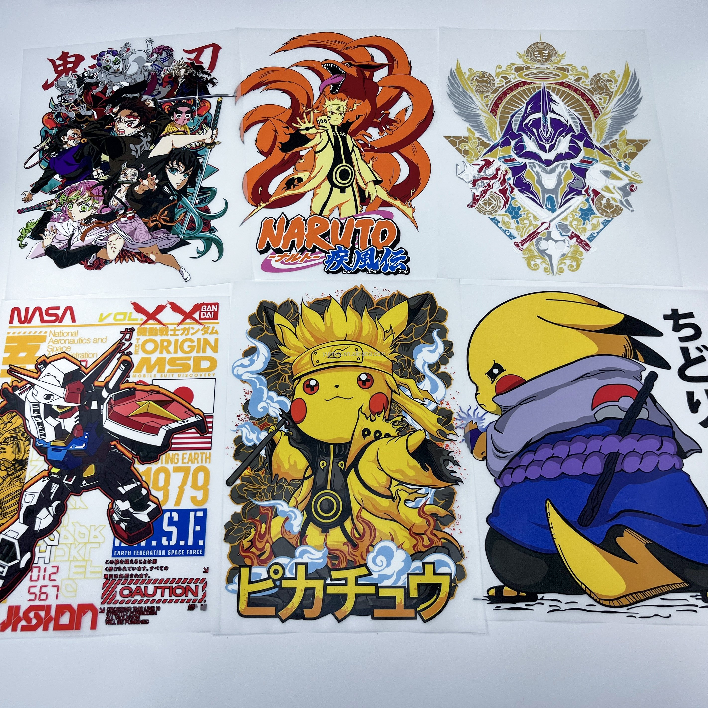 High quality cartoon characters heat press transfers stickers custom plastisol heat transfers dtf transfers for t shirts