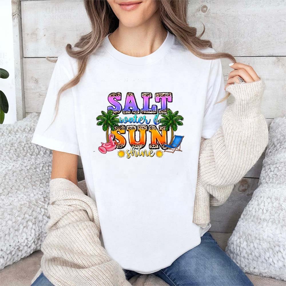 Ready to Press High Quality Summer time Vocation Designs Transfer Printing Dtf Film for Tshirt Printing