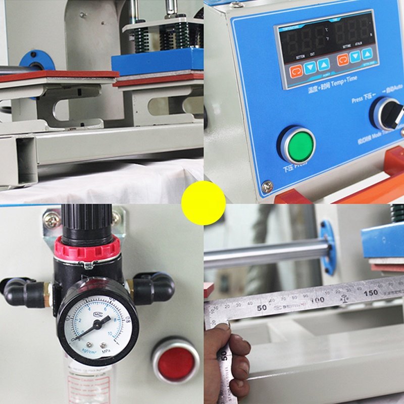 Hot Sale Sublimation Double Station Flat Heat Transfer Machine for Print T shirt Pillow Case Phone Case Hoodies
