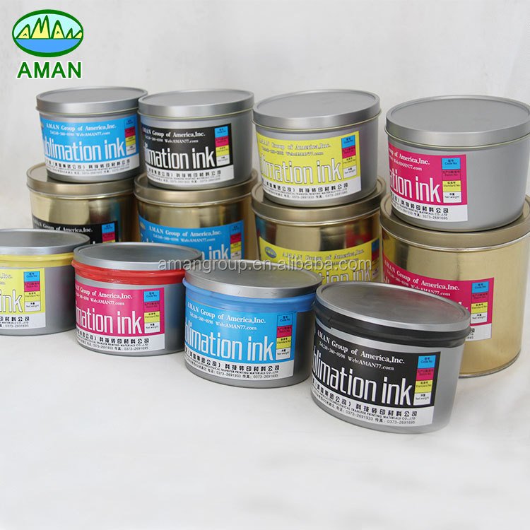 aman factory newly developed high-quality fluorescent sublimation ink offset heat transfer ink