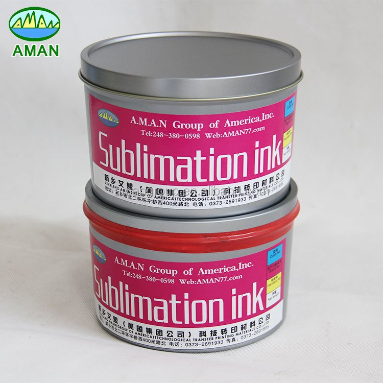 aman factory newly developed high-quality fluorescent sublimation ink offset heat transfer ink