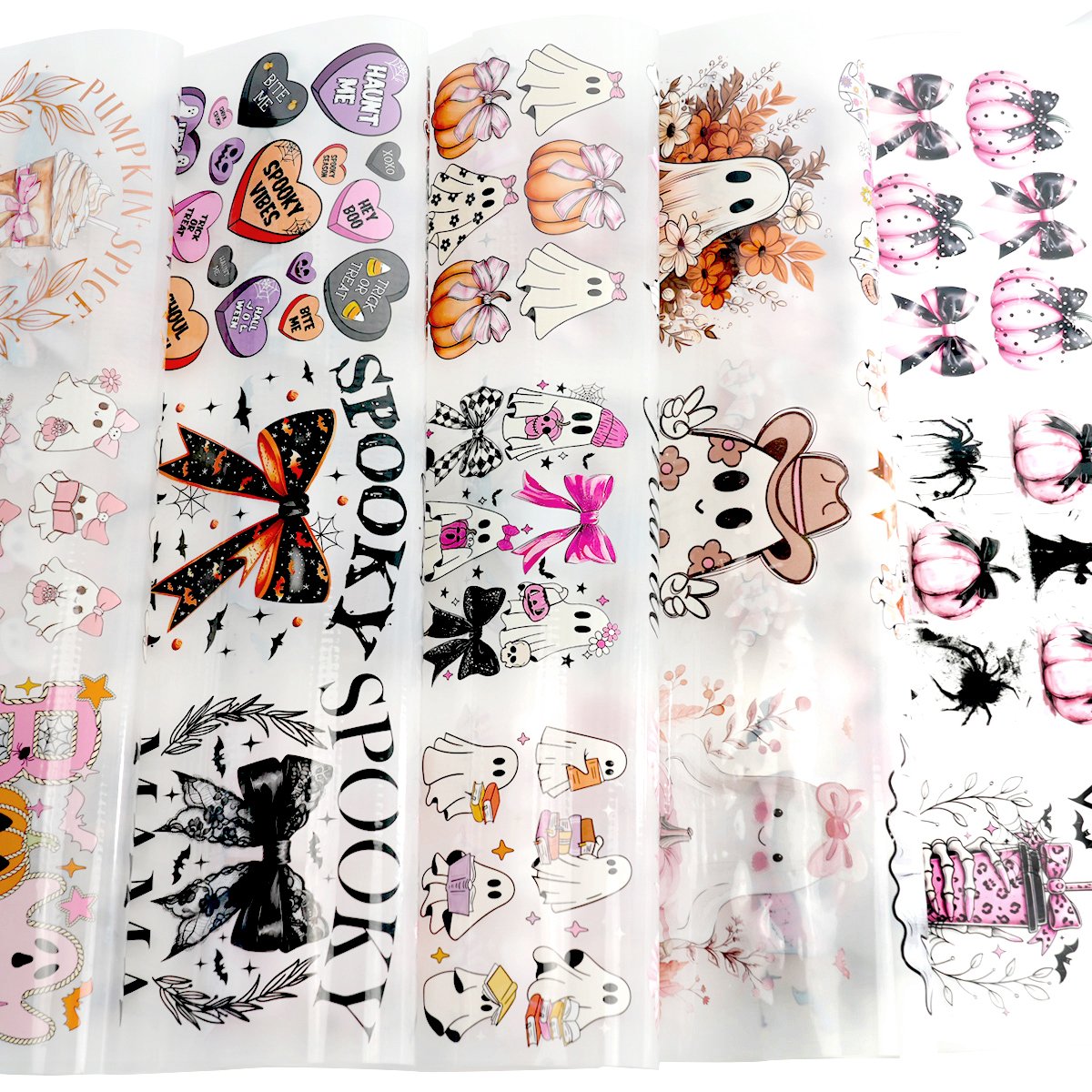 wholesale NO Moq DTF Stickers Halloween Custom Heating transfer Easy-to-Press Screen Printing for T-Shirts Tumblers Garments