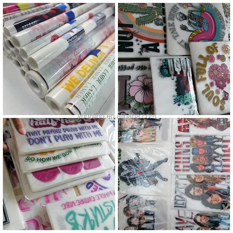 Wholesale DTF Print Transfer FAll Custom LOGO DTF Gang Sheet Transfer Ready to Press Transfer DTF Print Sticker For Clothing