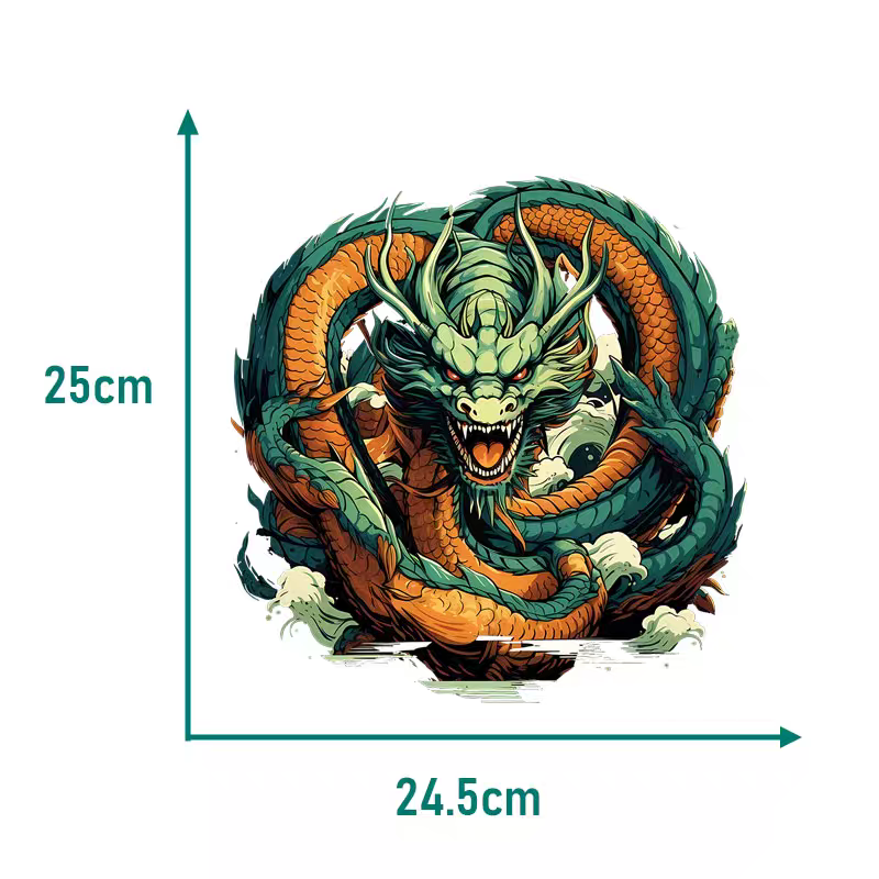 Prepare Hot Press Transfer Printing Iron Sheet For Customized Dragon Ball Series Design, Transparent Film Dtf Transfer Printing