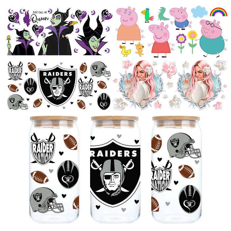 Wholesale High Quality Water Transfer Printing Stickers 16oz Glass Mugs Plastic Cups Perfume Bottles-for Tumblers
