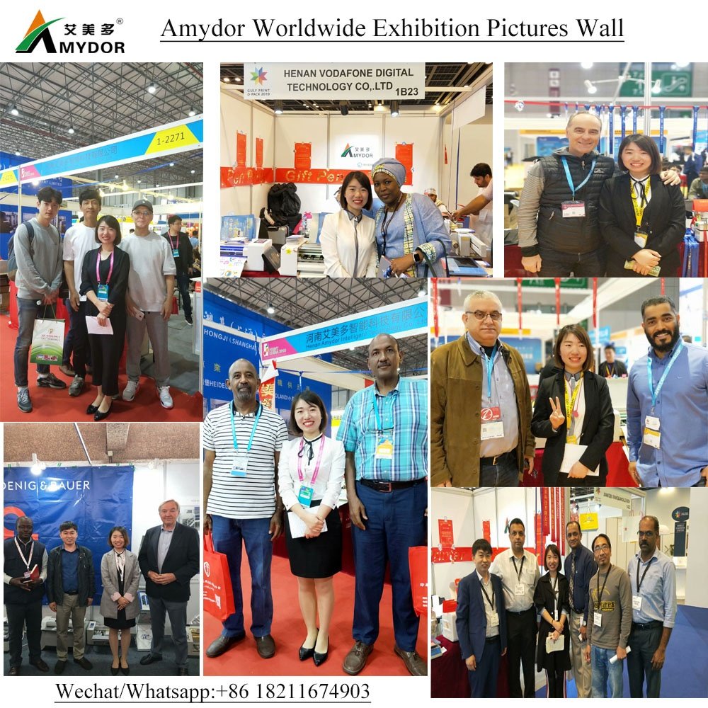 AMD 360C Automatic feeding paper aluminum digital small hot foil stamping machine printer