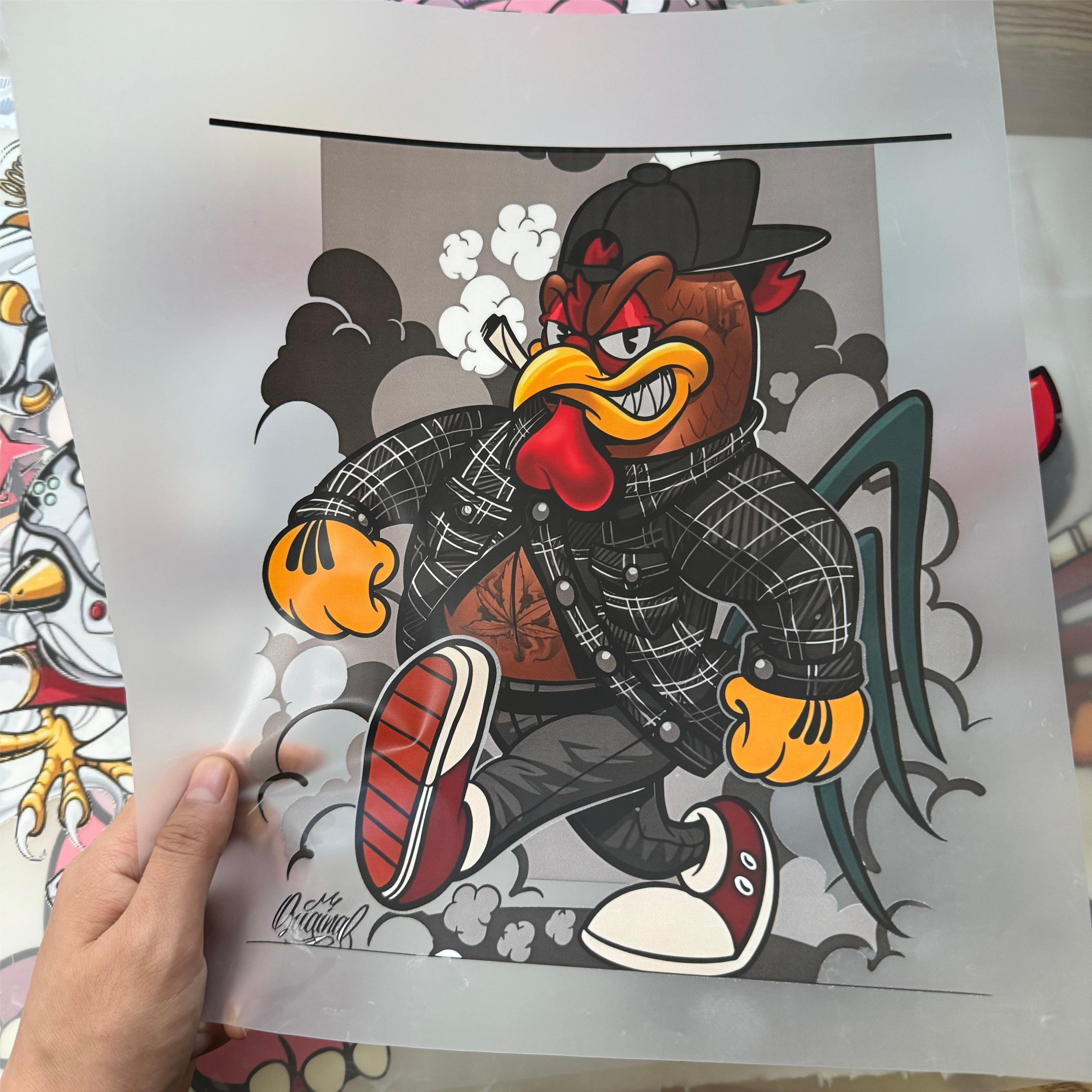 Wholesale Custom DIY Screen Printing Stickers DTF Thermal Transfer for T-Shirts and Garments Heat Transfer Printing