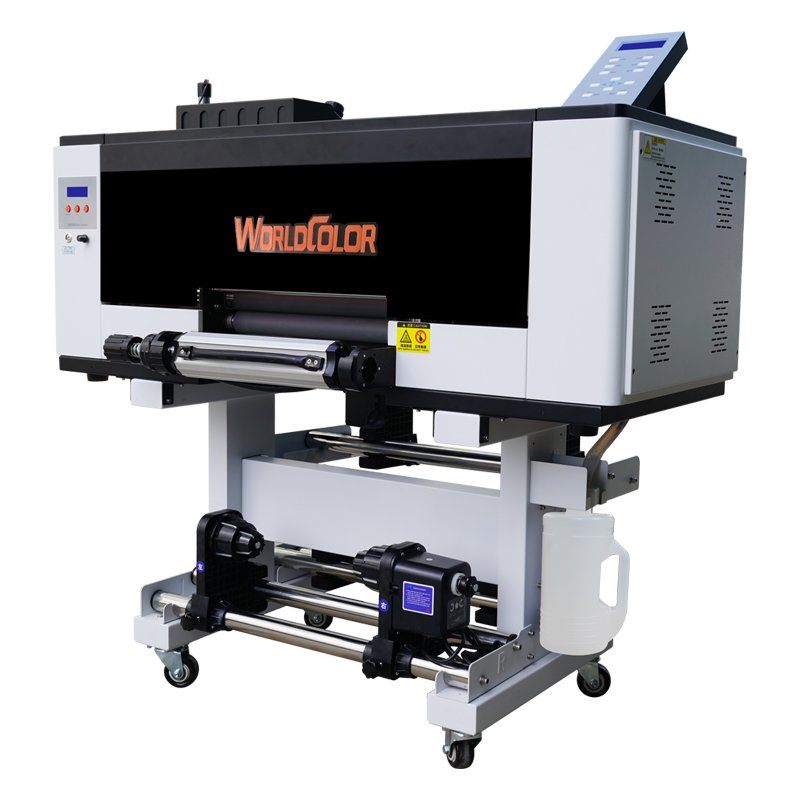 WorldColor A3 XP600 UV DTF Printer Sticker Transfers AB Film Roll 30cm Small Automatic Multicolor for Glass Cups and Bottles