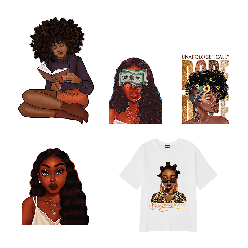 factory wholesale Dtf Transfers Designs heat transfer vinyl Ready To press Custom Print Transfer For clothing