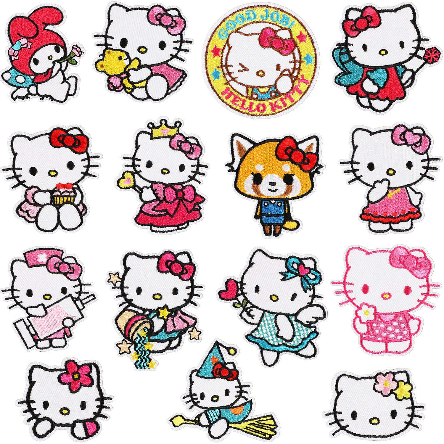 Cartoon characters transfer printing patch embroidery Cartoon cat custom patches clothes accessories Patch