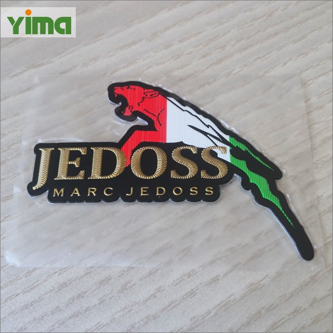 Custom LOGO soft iron on 3D PVC TPU patch badge embossing clothing label