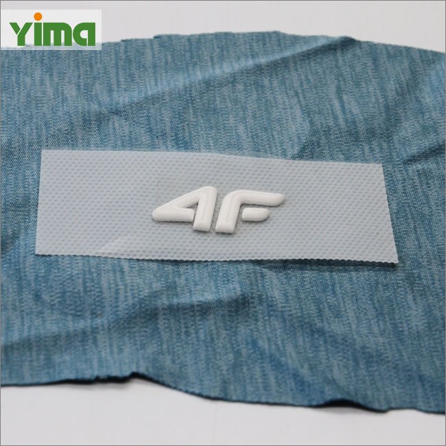 Custom LOGO soft iron on 3D PVC TPU patch badge embossing clothing label