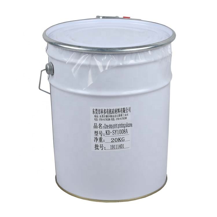 Glossy liquid silicone ink for ribbon trademark pattern screen printing/silicone transfer printing
