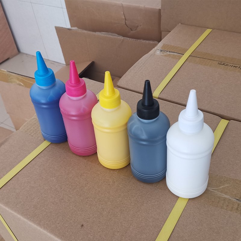 250ML Tinta Dtf Transfer Film Premium Print Glow in The Dark Inks for Epson L1800 XP600 Digital Dtf Printer