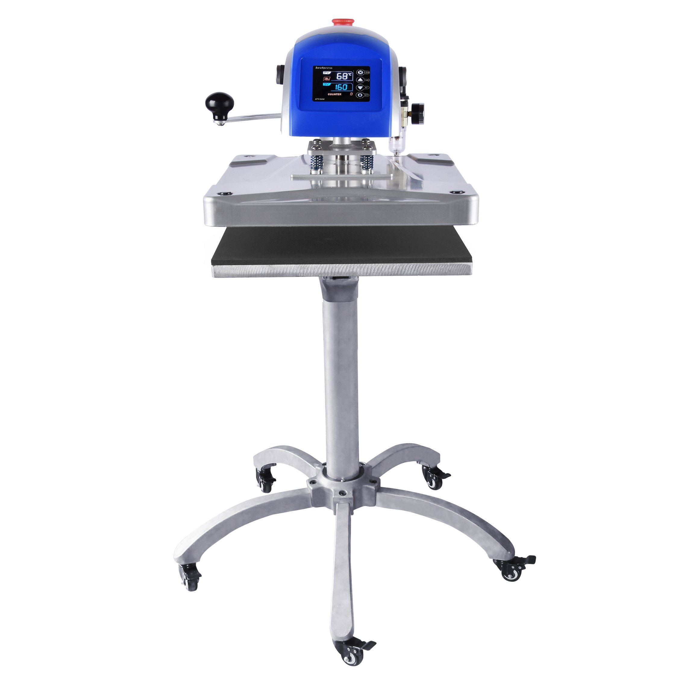 16x20 Swing Away type Pneumatic Automatic Tshirt Logos Sublimation Transfer Heat Press Machine 40x50 With Stand