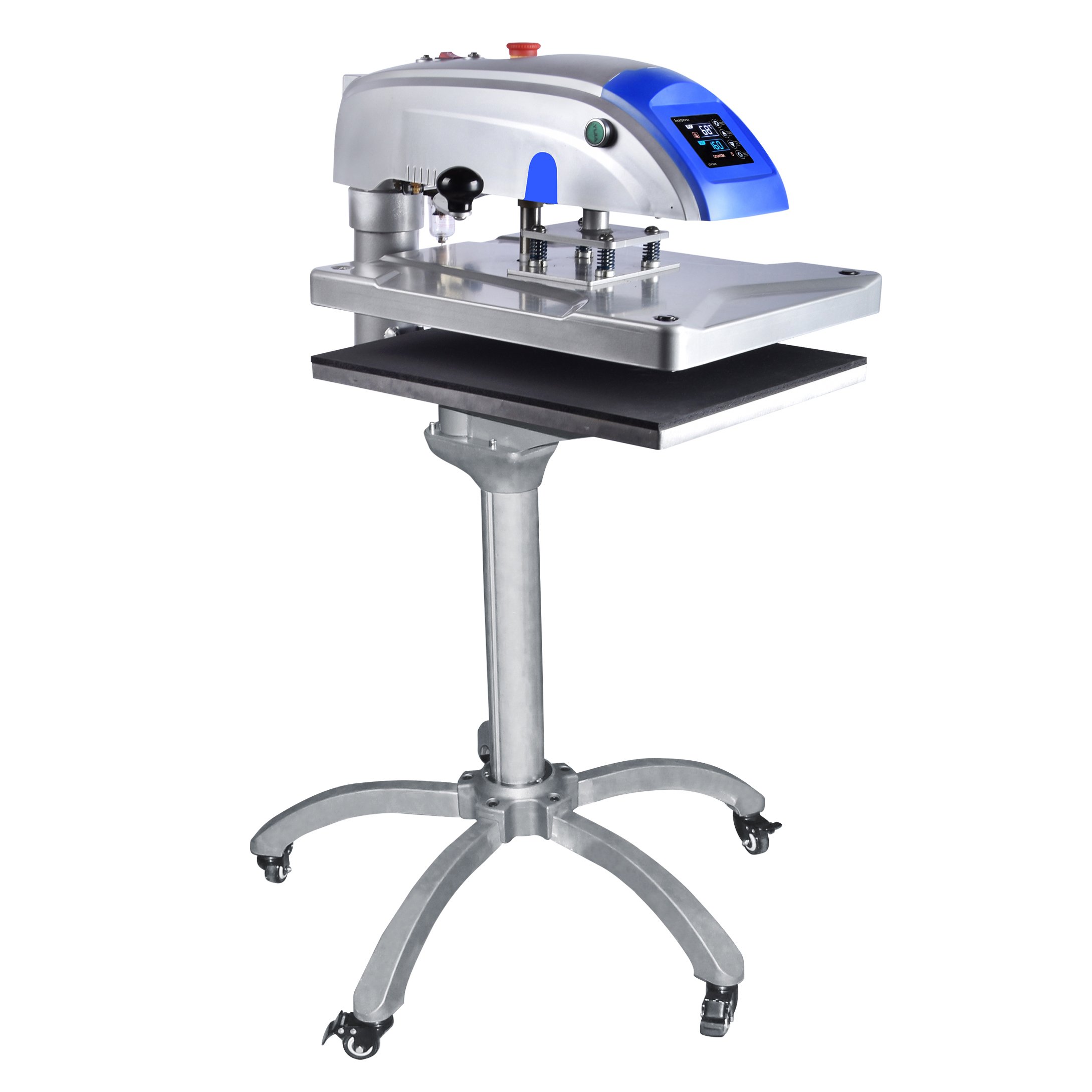 16x20 Swing Away type Pneumatic Automatic Tshirt Logos Sublimation Transfer Heat Press Machine 40x50 With Stand