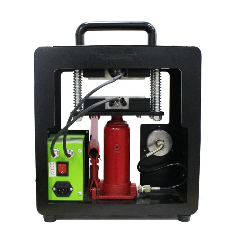 Ultimate Design 12 Ton Hydraulic Heat Press Machine with Dual 3x5 inch Heated Plates with pressure gauge