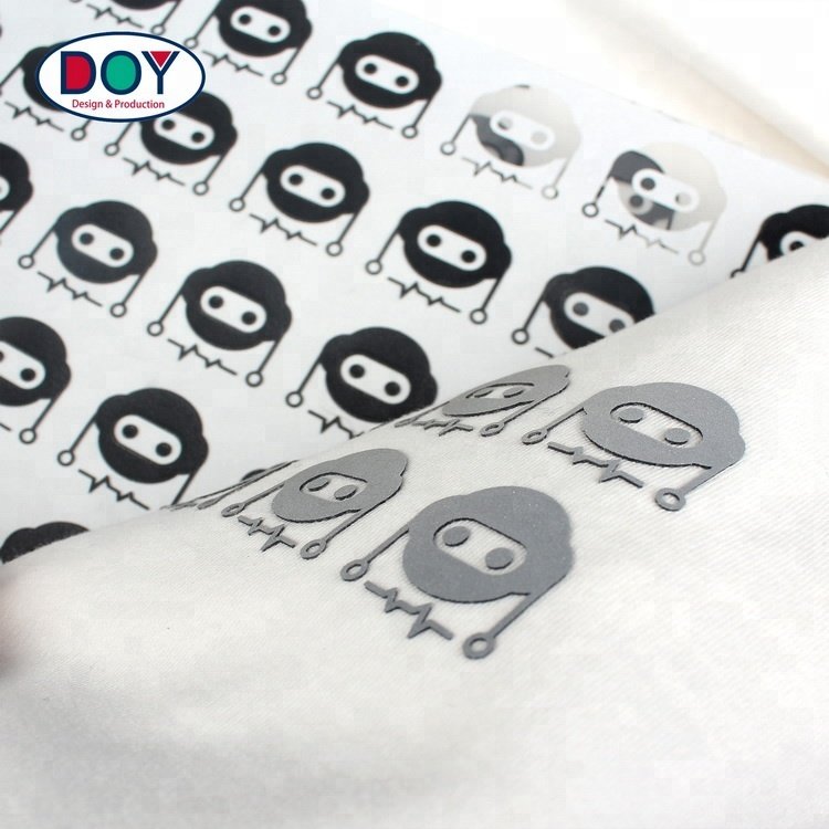 Design Custom 3D Logo High Density Resin Printing Heat Transfer Reflective Sticker Label for Garment