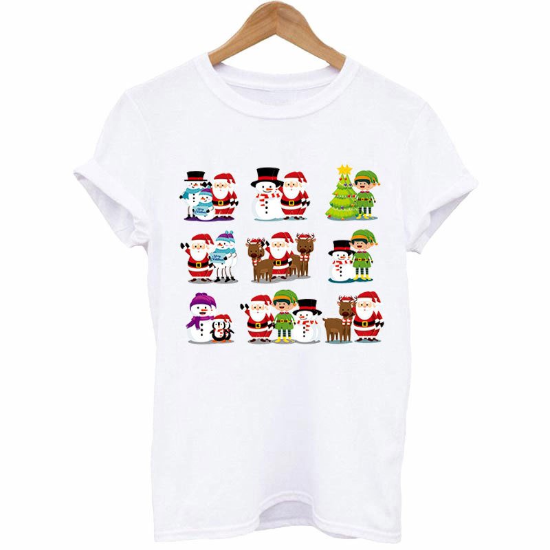 Wholesale Christmas Tag Heat Transfer Printing Sticker Custom Printing Transfer Sticker For T-shirt