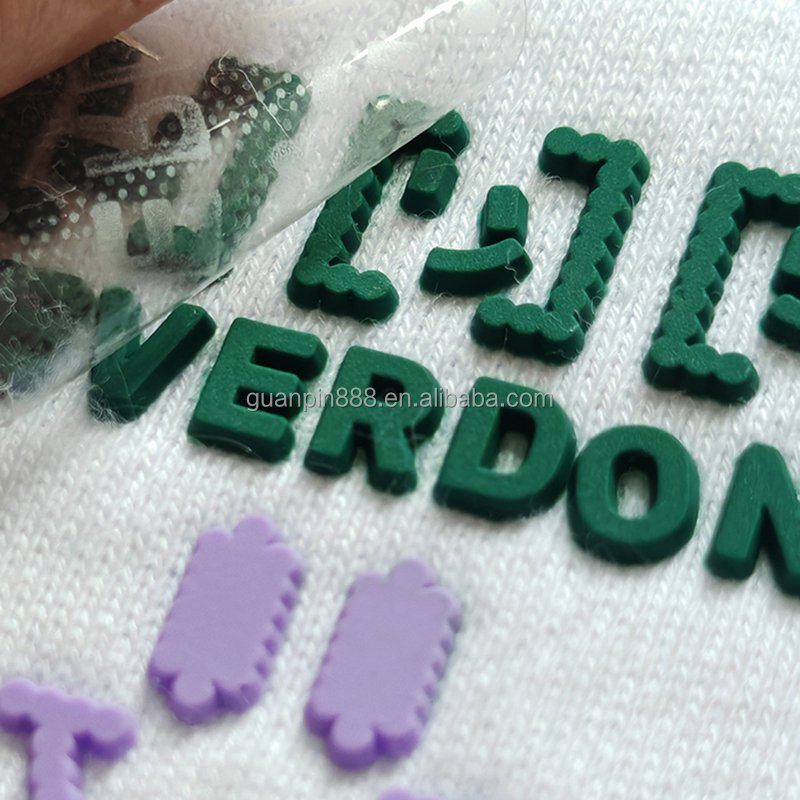 Best Price Logo Silicone Heat Transfer Printing Label 3d Sample List cloth Patch Pvc Baby Private Flat Rubber For Dress