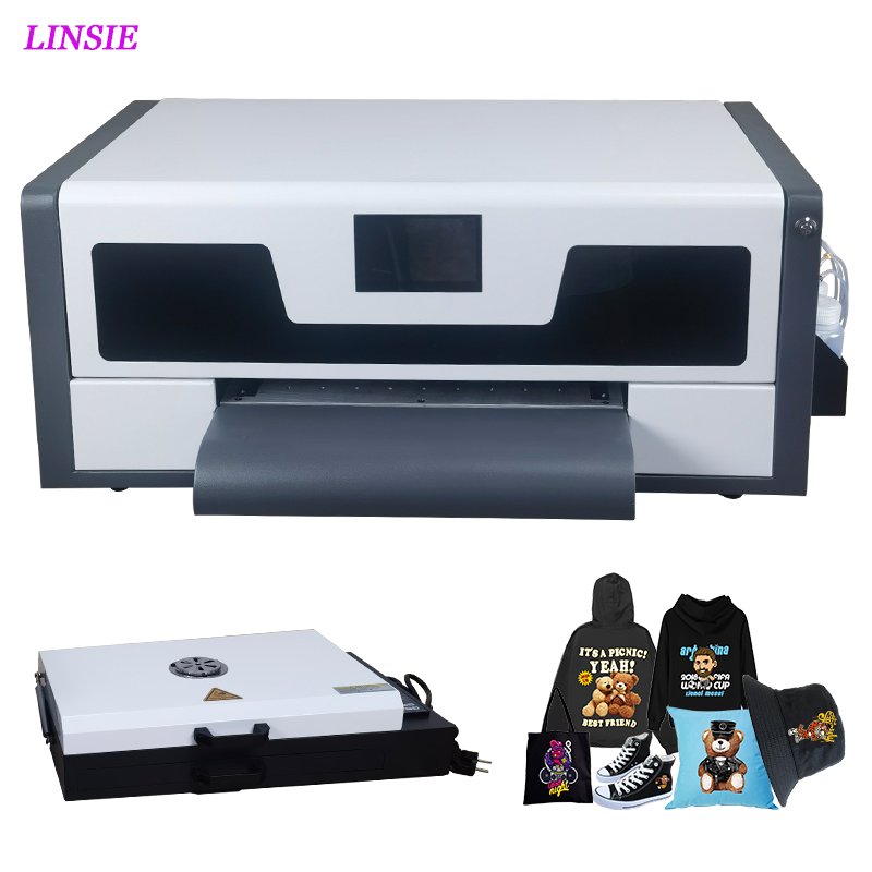 Latest 30cm DTF printer XP600 printhead DTF printer T-shirt canvas bag baseball cap DTF transfer printing A3 labeling machine